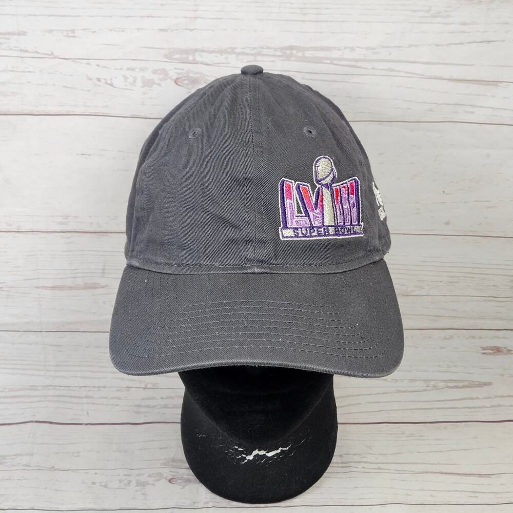 Super Bowl LVIII New Era 9TWENTY Baseball Cap Men's Adjustable Gray USAA